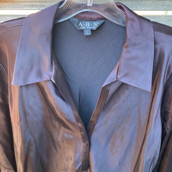 A•B•S by Allen Schwartz Shimmer Shirt size Large - Picture 7 of 9